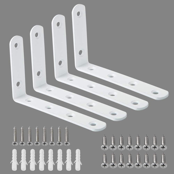 Alise Floating Shelf Brackets,L Brackets for Shelves Heavy Duty Shelving Brackets Stainless