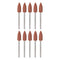 10pcs Rubber Polishing Bit, 400 Grit 6mm Dia Mounted Grinding Head for Electric Grinder Rotary Tool