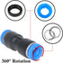 Beduan 10Pcs Push to Connect Fitting, 16mm Tube OD Pneumatic Quick Adapter Tubing Air Hose Line Pipe