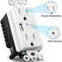 Zigbee Wall Outlet with USB - One Controlled, One Always On, Compatible with Google Assistant and Alexa