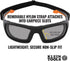 Klein Tools 60471 Safety Glasses, ANSI Z87.1+ Pro Full Frame Gasket Safety Glasses with Gray Lens, UV Protection