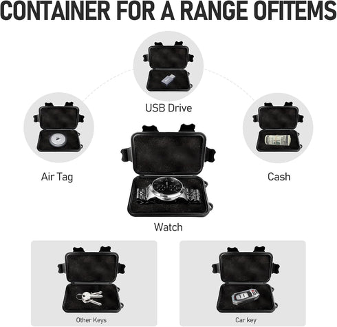 Magnetic Key Box, Waterproof Key Holder Under Car, Hide a Key Magnetic Holder for Outdoor Use