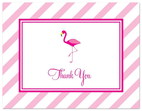 MyExpression.com 50 Pack Hot Pink Flamingo Thank You Cards