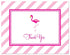 MyExpression.com 50 Pack Hot Pink Flamingo Thank You Cards