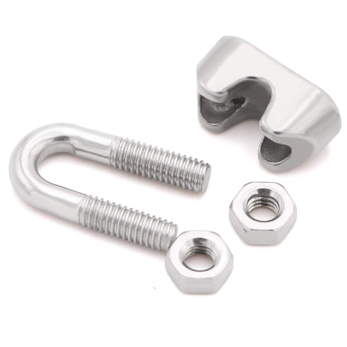16pcs Wire Rope Cable Clip/Clamp, 16pcs Thimble, 16pcs Aluminum Crimping Loop for 3/16 Inch Wire Rope