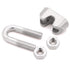 16pcs Wire Rope Cable Clip/Clamp, 16pcs Thimble, 16pcs Aluminum Crimping Loop for 3/16 Inch Wire Rope