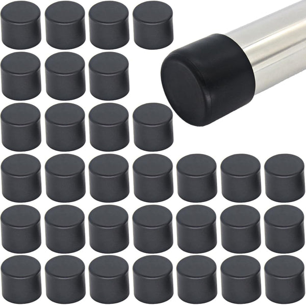 Wvapzwr 32Pcs Round Rubber Chair Leg Tips Caps, 3/4 Inch (19mm) Chair Table