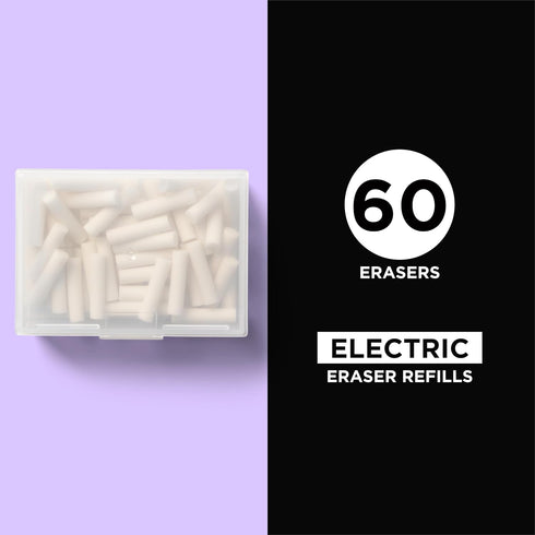 Sakura SumoGrip EE-3000 Electric Eraser Refill, 60 White Vinyl Art Eraser Refills
