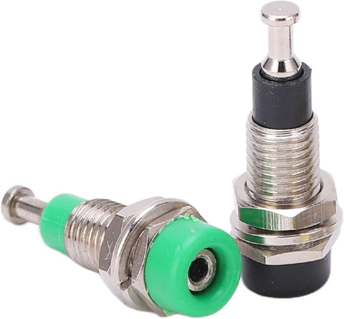 2mm FTVOGUE Banana Socket, Gold Plated Copper ABS Binding Post Panel Mount Jack with for Electronic Equipment