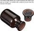 PATIKIL 125mL Reagent Media Bottle, 1Pcs Round Wide Mouth Glass Storage Bottle with Amber Cap
