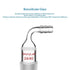 stonylab Bent Glass Vacuum Adapter, Borosilicate Glass with G1 Sintered Disc, 24/40 Joint, 10 mm Hose Connection