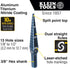 Klein Tools KTSB01 Step Drill Bit Double-Fluted #1, 1/8 to 1/2-Inch with Hex Shank