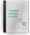 Binditek 10 Pack Thermal Binding Presentation Covers, 1/8 Inch Spine, Holds 30 Sheets, Ultra Clear Front Cover, Black