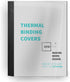 Binditek 10 Pack Thermal Binding Presentation Covers, 1/8 Inch Spine, Holds 30 Sheets, Ultra Clear Front Cover, Black