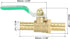 uxcell 1/2" Ball Valve, Brass Shut-off Valve Switch, Hose Barb Pipe Tube Fittings, 90 Degree Green Operation Handle, 5
