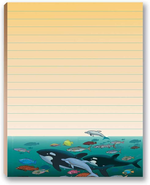 Beach & Ocean Notepads by Stonehouse Collection - 4 Assorted Notepads, USA Made