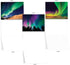 The Best Card Company 20 Landscape Nature Note Cards Blank (4 x 5.12 Inch) - 10 Designs, 2 Each - Aurora Borealis