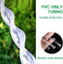Quickun Industrial Grade Plastic PVC Vinyl Tubing, 1/2" ID x 9/16" OD Clear Tube, 3.3FT Heavy Duty