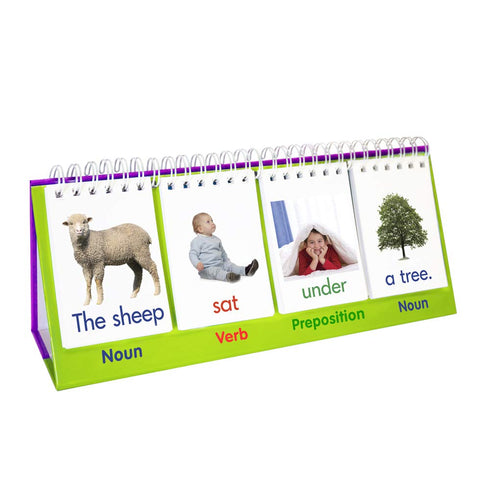 Junior Learning Sentence Flips Double-Sided Flip Stand, Ages 4-6, Vocabulary & Grammar for K-1