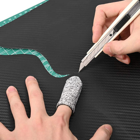 Gift Wrap Cutter Retractable Box Cutter, 3 Pcs Lockable Blade Knives + 30 Pcs 9mm Snap Off Blades