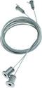 Longdex Light Suspension Cable 2PCS 2m/6.56ft Adjustable Pearl Chrome Stainless Steel Suspension Wire