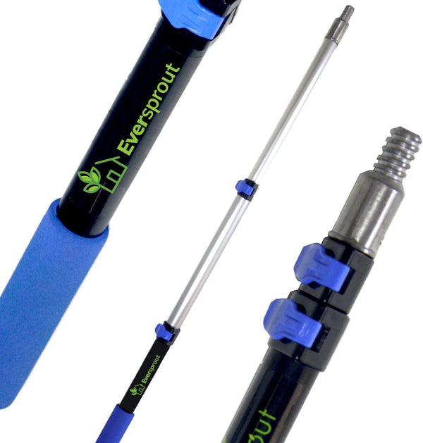 EVERSPROUT Telescopic Extension Pole - 1.5-to-3 Foot Lightweight Aluminum Handle for Squeegee, Duster, Paint Roller