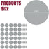 YXGSTY 90 Pack 1 Inch 3 Scratch Off Stickers, Round Self Adhesive Scratch Off Cards for DIY Raffle Card Games Creating