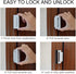 TOYFUL 4 Pack 16 800 Lbs Door Reinforcement Locks with Screws, Home Security Door Lock Stop for Toddler, Childproof