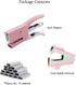 Small Hand-held Stapler Set, Mini Desktop Stapler for Office, School, Home or Travel Use, 15 Sheet Capacity, 750 Pcs