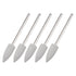 uxcell 5 Pcs Silicone Rubber Grinding Buffing Wheels, 150 Grits, 6mm Dia Pointed Polishing Head for Electric Rotary Tool