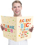 Gosknor 15.75x10.63in Large Thank You Card, Big Thank You Jumbo Giant Greeting Card Farewell with Envelope Retirement