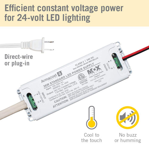 Armacost Lighting 24-Volt 36-Watt 850360 Standard DC LED Driver