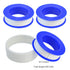 30 Rolls Thread Seal Tapes, Teflon Tape 1/2 PTFE Pipe Sealant for Plumbing, 1/2" x 394" White