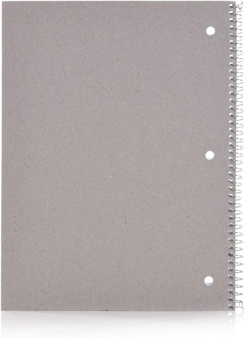 Mintra Office Spiral Notebooks - 6 Pack, Poly Cover, College Ruled, 70 Sheets for School, Office, Business, Professional