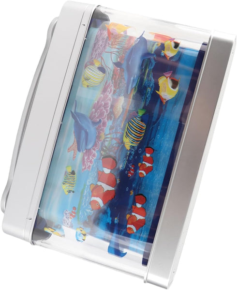 Moving Fish Night Light Sensory Aquarium Lamp for Kids Baby, USB Fake Fish Tank Mini Decorative Tropical for Bedroom