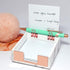 Marble Sticky Note Holder, Rose Gold Edge Memo Holder, Acrylic Sticky Notepads Holder for Desk Organization