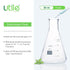 Utile Glass Erlenmeyer Flask Set, 50ml Narrow Mouth Erlenmeyer Flasks, 6pcs of Borosilicate 3.3 Glass Conical Flasks for Laboratory with Printed Graduation, 4016.0050.6