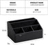 PU Leather Desk Organizer, Luxury Remote Control Holder for Home, Office Desk Accessories Table Caddy Bedside