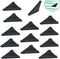 YouU UoYu 20 pcs Mirror Corner Protectors 4 x 50mm Black Toughened Glass