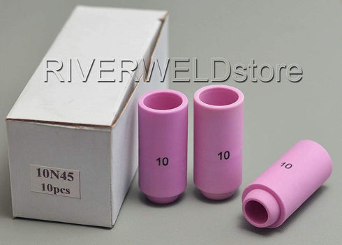 RIVERWELD 10pk TIG Alumina Nozzles, Ceramic Shield Cup 5/8" Orifice for DB PTA SR WP
