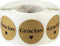 Gracias Spanish Thank You Natural Kraft Adhesive Stickers, 1 Inch Round Circle Dots, 500 Labels Per Roll