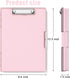 Hongri 8.5 x 11 Clipboard with Storage, Folder Nursing Clipboards Side Opening, Heavy Duty Clipboard with Dual Compartment Storage Box, Smooth Writing for Work, Office & School Supplies(Pink) by Hongri