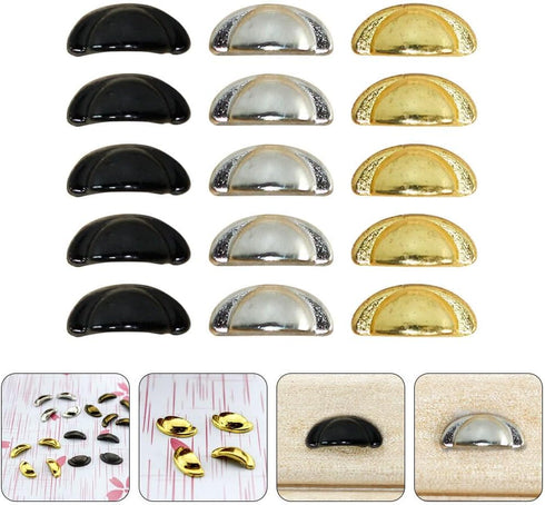 30 1 12 Yardwe Pcs Wood Knobs for Cabinets and Crafts Miniature Scale Dollhouse Drawer Handles Small Furniture Pulls