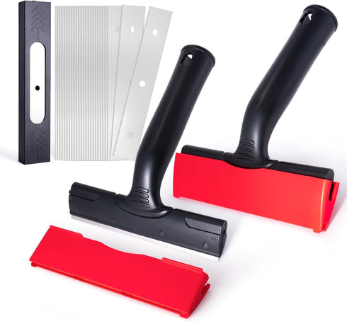 FOSHIO 2 Pack 6" Putty Knife Razor Blade Scraper Tool with Extra