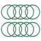 uxcell Fluorine Rubber O-Rings, Green, Pack of 10, 39mm OD 35mm ID 2mm Width FKM Seal Gasket for Plumbing Machinery