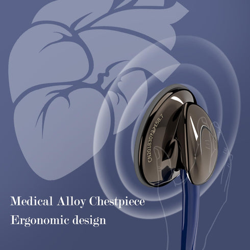 MaiWieel-Classi Stethoscope Black Blue Single Head Stethoscope for Nurses Doctor,EMT Student,Home Medical, Estetoscopio