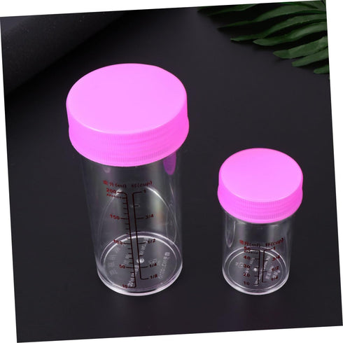 NUOBESTY 2 Set Scales Measuring Cups, Laboratory Liquid Measuring Cup and Test Tubes with Screw Cap