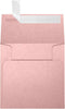 LUXPaper Square Invitation Envelopes | 3 1/4" x 3 1/4" | 50 Qty - Misty Rose Metallic | 84lb. Text