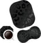 Black Leopard Ergonomic Wrist Rest Pad + Cute Mouse Pad + Cup Coaster, 3Pcs Memory Foam Desktop Supply Set for Office