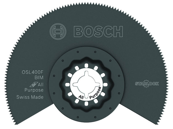 BOSCH OSL400F 4 In. Starlock Oscillating Multi Tool Bi-Metal Segmented Saw Blade for Wood, Metal, PVC, Drywall